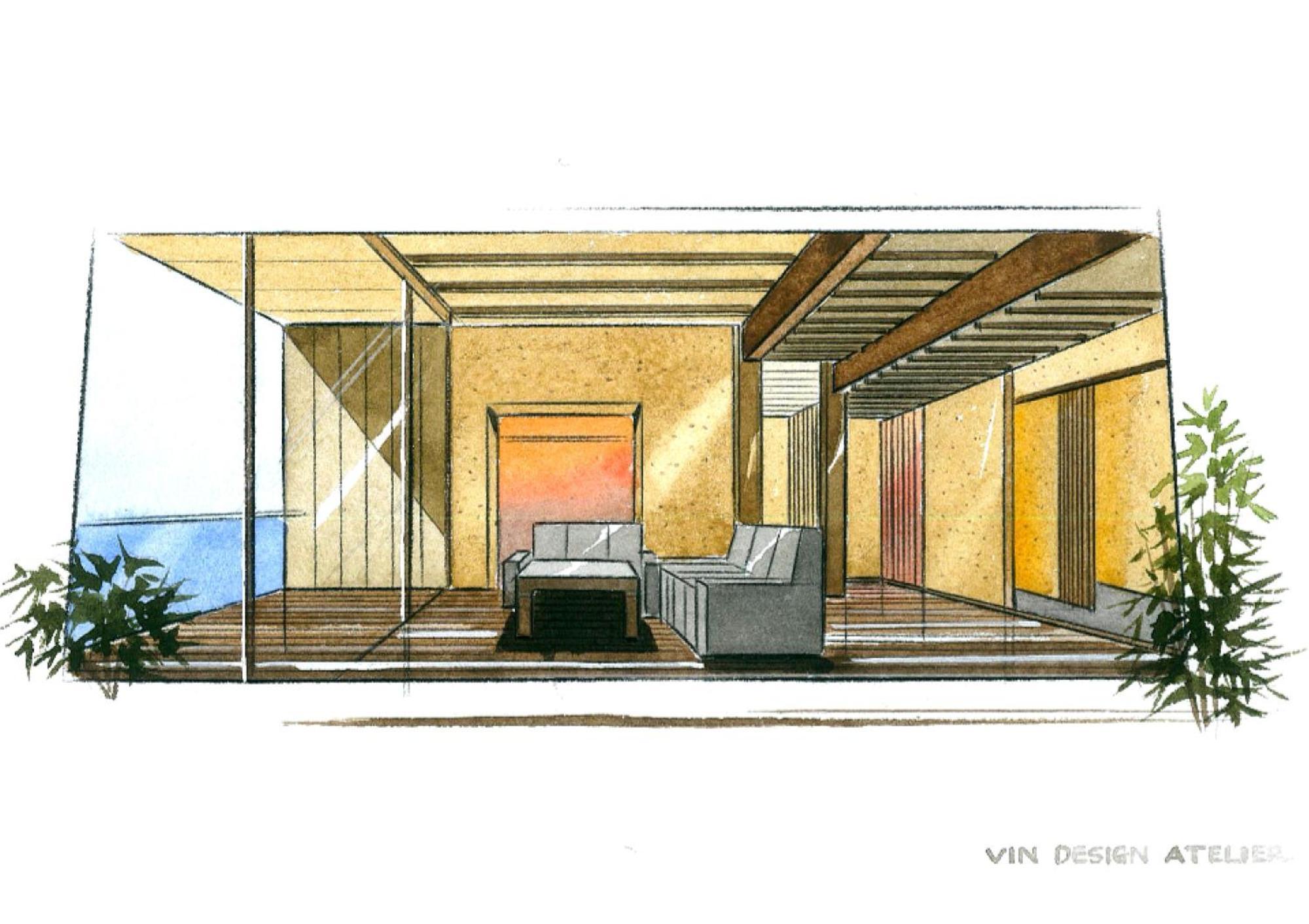 Amane Resort Seikai Beppu Pokoj fotografie Interior design sketch