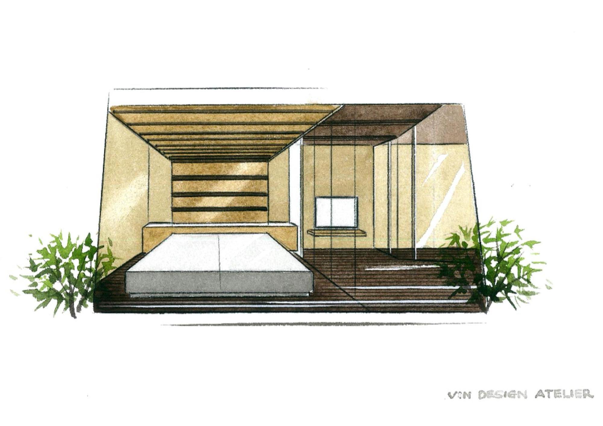 Amane Resort Seikai Beppu Pokoj fotografie A conceptual sketch of the proposed station.